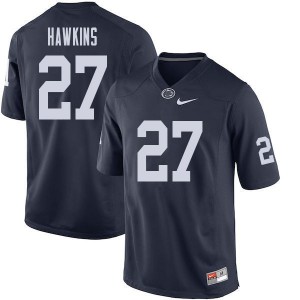 Mens Penn State Nittany Lions #27 Aeneas Hawkins Navy College Jersey 999174-438