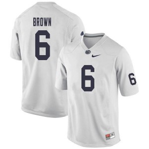 Men's PSU #6 Cam Brown White Official Jersey 275824-512