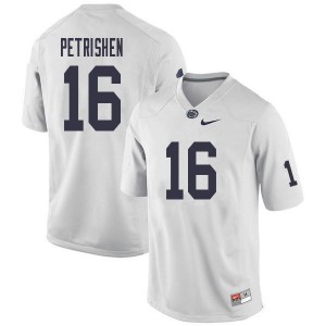 Men Penn State Nittany Lions #16 John Petrishen White Stitch Jerseys 590341-205