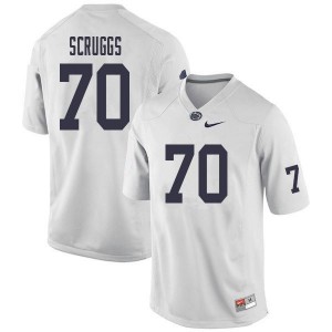 Men's Penn State #70 Juice Scruggs White Embroidery Jersey 356004-796