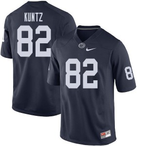 Mens Penn State #82 Zack Kuntz Navy Stitched Jersey 662304-884
