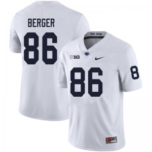 Men's PSU #86 Alec Berger White Stitched Jerseys 491852-380