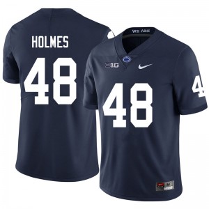 Men Penn State Nittany Lions #48 C.J. Holmes Navy Embroidery Jerseys 829738-646