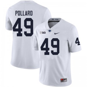 Men's Penn State #49 Cade Pollard White Stitched Jerseys 493124-729