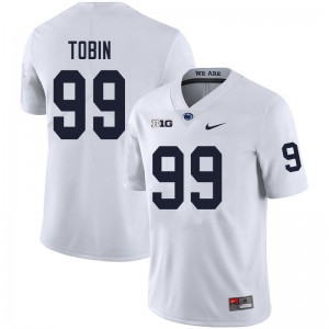 Men Penn State Nittany Lions #99 Justin Tobin White Stitched Jerseys 155967-901