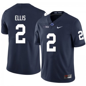 Men's Penn State #2 Keaton Ellis Navy Embroidery Jersey 897653-211