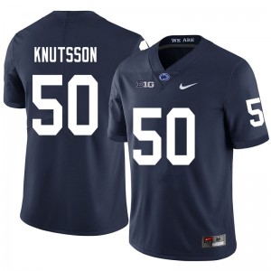 Men Penn State Nittany Lions #50 WIll Knutsson Navy Player Jerseys 400826-700