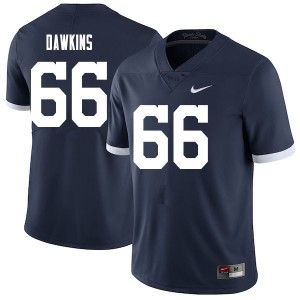Men Penn State #66 Nick Dawkins Navy Throwback Player Jerseys 937289-247