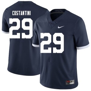 Mens Penn State Nittany Lions #29 Sebastian Costantini Navy Throwback Embroidery Jerseys 140695-458