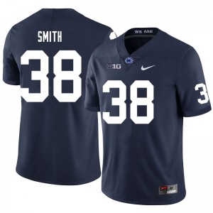 Men's Nittany Lions #38 Tank Smith Navy Official Jerseys 465165-924
