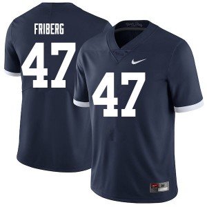 Men's Penn State #47 Tommy Friberg Navy Throwback Player Jerseys 183201-294