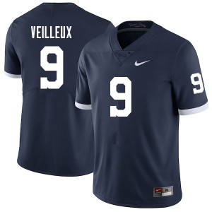 Mens Penn State Nittany Lions #9 Christian Veilleux Navy Retro Player Jersey 267821-121
