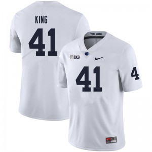 Men's Penn State Nittany Lions #41 Kobe King White Stitched Jersey 568184-237