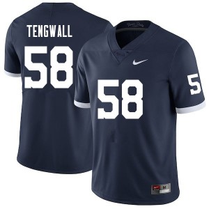 Men Penn State Nittany Lions #58 Landon Tengwall Navy Retro Football Jersey 160950-271