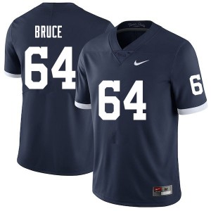 Men Penn State #64 Nate Bruce Navy Retro Football Jerseys 740165-444
