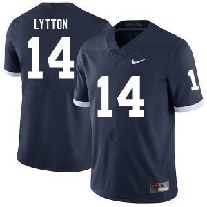 Men's Penn State #14 A.J. Lytton Navy Retro College Jerseys 941623-269