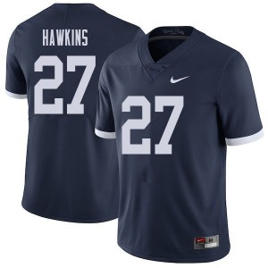 Men's Penn State #27 Aeneas Hawkins Navy Throwback Official Jersey 928280-264