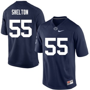 Mens Penn State #55 Antonio Shelton Navy Stitched Jerseys 436606-421