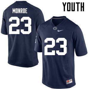 Youth Penn State #23 Ayron Monroe Navy Football Jerseys 645873-578