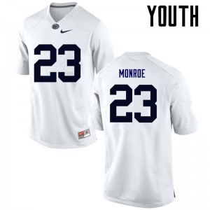 Youth Nittany Lions #23 Ayron Monroe White High School Jersey 286467-657