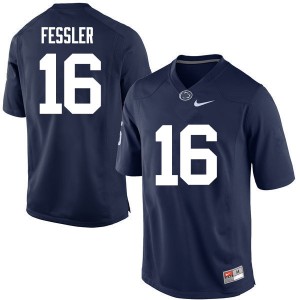 Men Penn State #16 Billy Fessler Navy Stitch Jerseys 117283-263