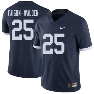 Men's Penn State Nittany Lions #25 Brelin Faison-Walden Navy Throwback Player Jerseys 899597-464