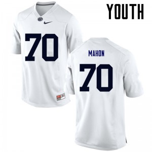Youth Nittany Lions #70 Brendan Mahon White Football Jerseys 458788-714