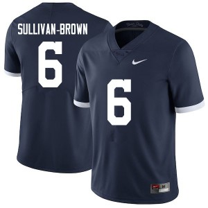 Men's Penn State Nittany Lions #6 Cam Sullivan-Brown Navy Retro NCAA Jerseys 325817-832