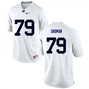 Men's Penn State Nittany Lions #79 Charlie Shuman White Embroidery Jersey 485287-699