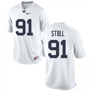 Men Penn State #91 Chris Stoll White Football Jersey 979085-866