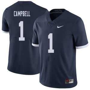 Men's PSU #1 Christian Campbell Navy Throwback NCAA Jersey 647131-689