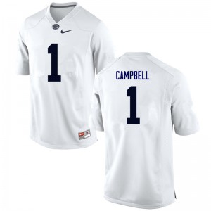 Men Penn State #1 Christian Campbell White Embroidery Jersey 279798-314