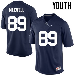 Youth Penn State #89 Colton Maxwell Navy Official Jersey 305879-698