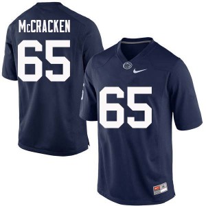 Mens Penn State #65 Crae McCracken Navy Stitched Jerseys 472373-738