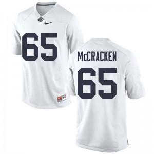 Men Penn State Nittany Lions #65 Crae McCracken White Official Jerseys 327035-347