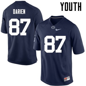Youth Nittany Lions #87 Dae'lun Darien Navy Official Jersey 120205-764