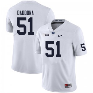Men Penn State #51 Dalton Daddona White Stitched Jerseys 530844-755