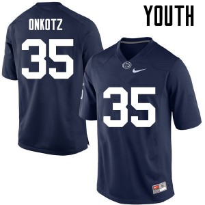 Youth Penn State Nittany Lions #35 Dennis Onkotz Navy NCAA Jersey 745601-677