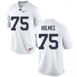 Mens Nittany Lions #75 Deslin Holmes White Stitched Jersey 948470-768