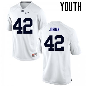 Youth PSU #42 Ellison Jordan White Stitched Jersey 531371-682