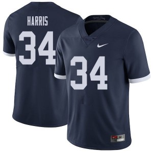 Men's Penn State #34 Franco Harris Navy Throwback College Jersey 248040-644