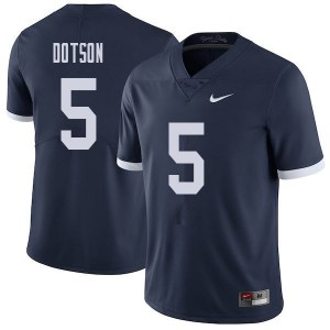 Mens Penn State #5 Jahan Dotson Navy Throwback Player Jerseys 660972-275