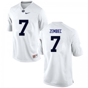 Mens Penn State #7 Jake Zembiec White NCAA Jersey 256666-981