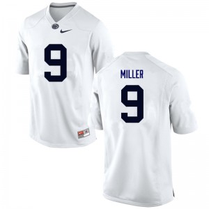 Mens Penn State Nittany Lions #9 Jarvis Miller White Player Jerseys 774809-280