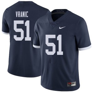 Men Penn State #51 Jason Vranic Navy Throwback Player Jersey 973741-344