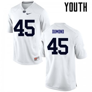 Youth Penn State #45 Joe Dumond White Stitch Jerseys 161830-380