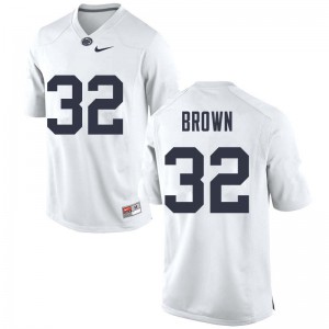 Men's Penn State #32 Journey Brown White Football Jerseys 728036-356