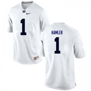 Men Penn State #1 K.J. Hamler White University Jerseys 798800-372