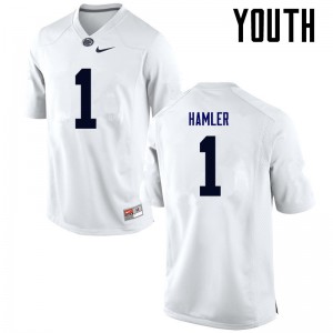 Youth Penn State #1 K.J. Hamler White Player Jersey 637015-586
