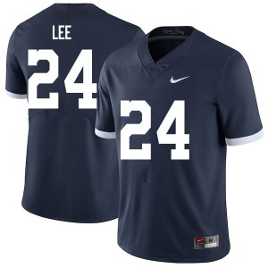 Men's Penn State #24 Keyvone Lee Navy Retro Stitched Jersey 510957-790